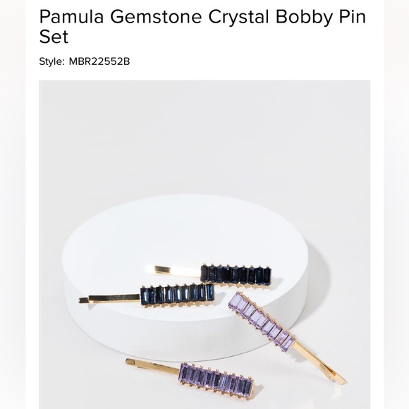 NWT Francesca’s Pamula Gemstone Crystal Bobby Pin Set (Unopened) BUNDLE of 2 - Picture 8 of 10